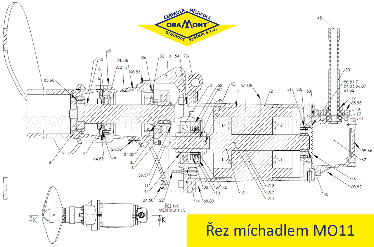 řez míchadem MO11 1280